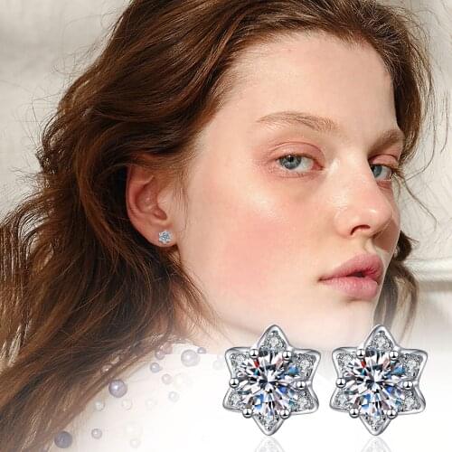Luxury Female Crystal Zircon Stone Earrings Fashion Silver Color Jewelry Vintage Minimalist Double Stud Earrings For Women
