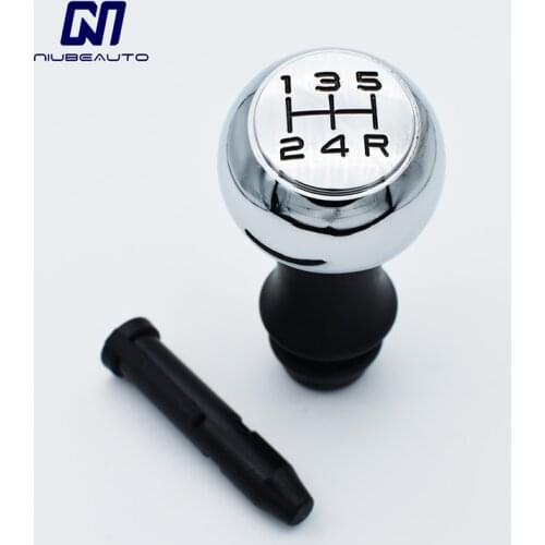 NIUBEAUTO Stainless Steel Sport Manual Gear Shift Knob For Peugeot 307 308 408 206 207 301 3008 Citroen Elysee