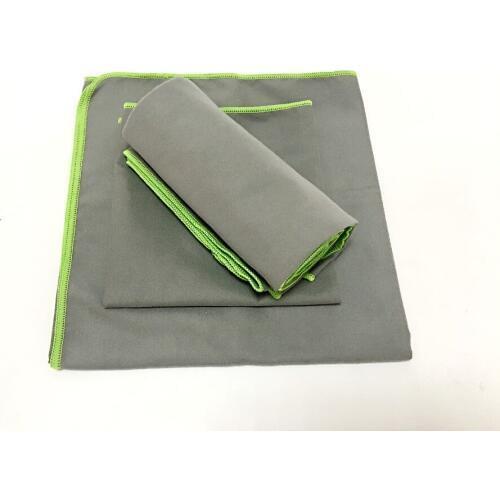 Three size microfiber travel towel set