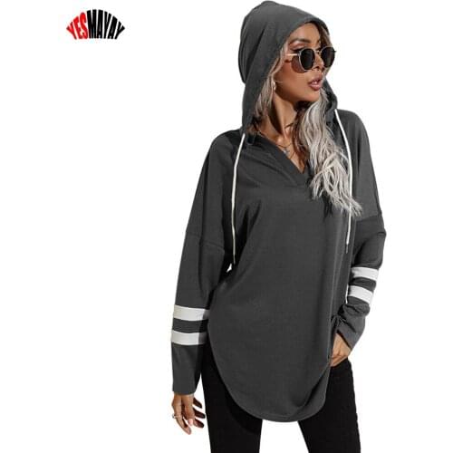 Женские длинные толстовки Yesmayay China At AliExpress