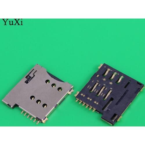 YuXi 6pin push micro sim card socket holder slot replacement connector