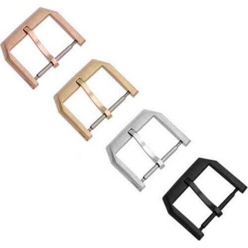 18mm 20mm Matte 316L Stainless Steel Watch Band Buckle with pin Strap Clasp for IWC Omega IWC Rolex longines TISSOT and Others