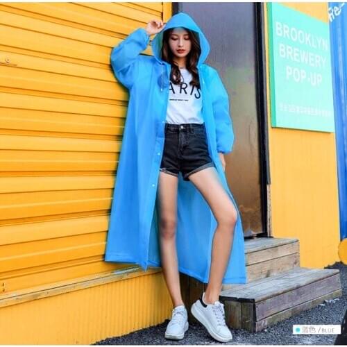 2020 New Women Raincoat Men Black Rain Clothes covers Impermeable Rainwear Poncho Waterproof Hooded Sustainable Use Rain Coat