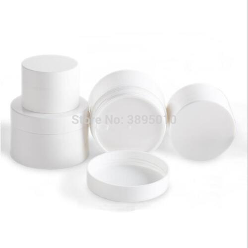 30g 50g 100g 120g Smooth White Bottle Facial Cream Jars Sample Powder Case Travel Trial Boxes Empty Cosmetic Container F387