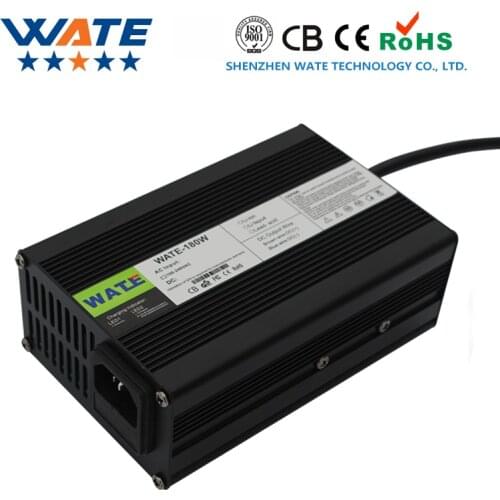 36V 3A LiFePO4 battery Charger 43.8V 3A smart charger Port Used for 12S 36V 12AH 15AH 20AH LiFePO4 battery charger