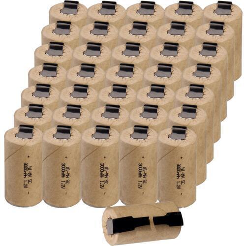 3000mAh real capacity guaranteed NIMH for B&D soldering tape SC batteries sub C battery akkus 1.2V for power tools