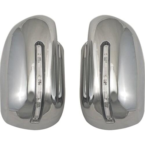 For Suzuki Grand Vitara 2008-2014 Car Accessories ABS Chrome Plated Door Rearview Door Mirror Covers with Led