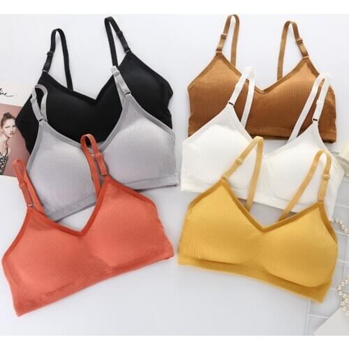 Seamless Brassiere Bras Wrap Top For Women Full Cup Breathable Bralette Wire Free Sleep Bra Tube Top Bralette Thread Girl Bra