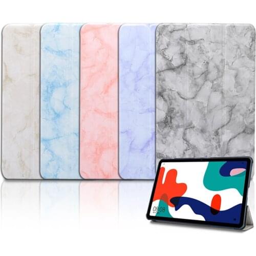 2020 Matepad 10.4 Case for Huawei Matepad 10.4 BAH3-W09 BAH3-AL00 Trifold Marble Smart Covers Shell For Huawei Matepad 10.4 case