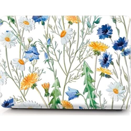 Floral Case for Macbook Air 13 A1466 A1932 Clear Cover for Mac book Pro 13.3'' A1708 Case for Macbook Air Pro Retina 11 12 13 15