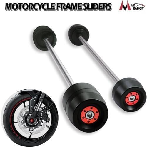 For Suzuki GSXR600 GSXR750 GSXR1000 GSXR 600 750 1000 GSX-S1000 Motorcycle Front & Rear Wheel Fork Axle Sliders Cap Crash Prote