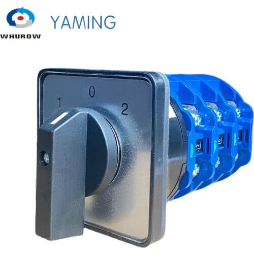 Reversing switches 660V 125A 3 Phase 3 Position on-off-on Panel Mounting Cam Changeover Switch rotary LW26-125/3 Promotion