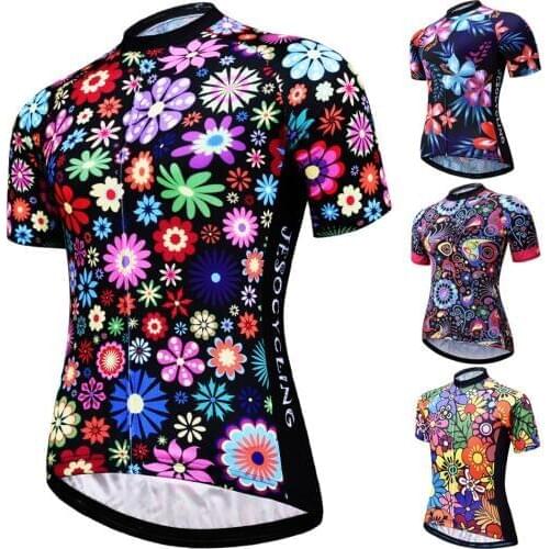 JESOCYCLING Cycling Jersey Women Cycling Shirt MTB Bicycle Clothing Bike Wear Clothes Short Sleeve Maillot Ciclismo wholesales