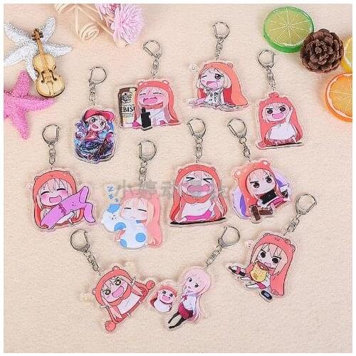 Himouto! Umaru-chan Girls Anime Acrylic Key Chains Cartoon Keyring Keychain Pendant Keyholder Unisex Gift