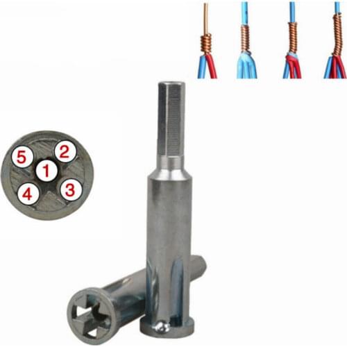 Wire Twisting Tool Electrician Twister Quick Connector Twist Wire Tool for Power Drill Drivers Stripping and Twist Wire Cable