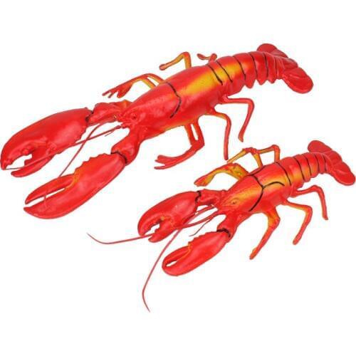 Festive Supplies Artificial Decorations Foods Plastic Simulated Lobster Crab Prawn Model Cabinet Display Props