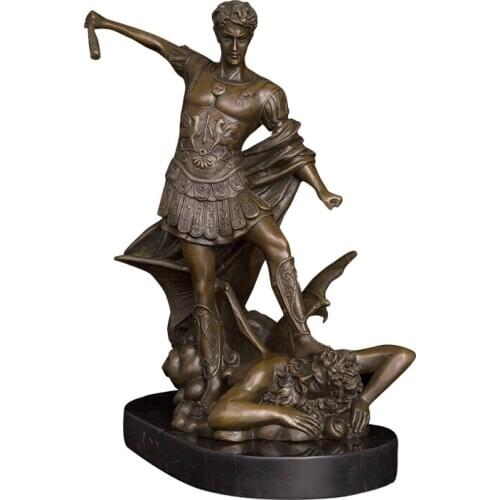 Ivorique DS-061 Bronze Classical Statue Bronze man Sculpture Greek mythology statue sculpture for home decoration