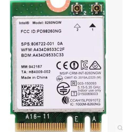 JINYUSHI FOR 100% original 1ntel Dual band 8260 8260NGW 5G BT4.2 867Mbps M.2 Wireless Card For Laptop except Thinkpad/HP