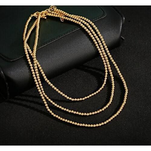 Classic Punk Gold 4MM Copper Cuban Choker Necklace Steampunk Men Jewelry Chain Necklace For Women Neck Accessories