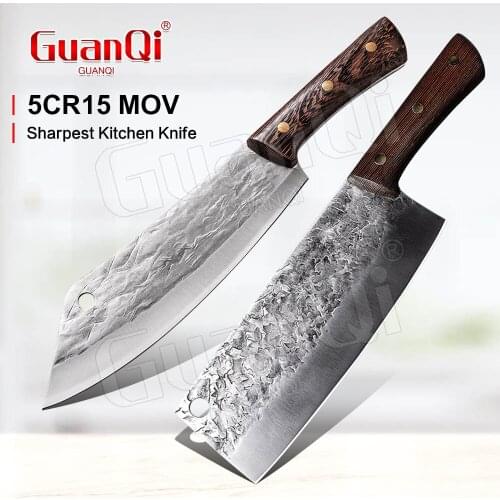 Kitchen Knives Hand-made High Carbon Stainless Steel Chopping Cleaver Chef Knives Cleaver Chef Knife Household Cooking Tools