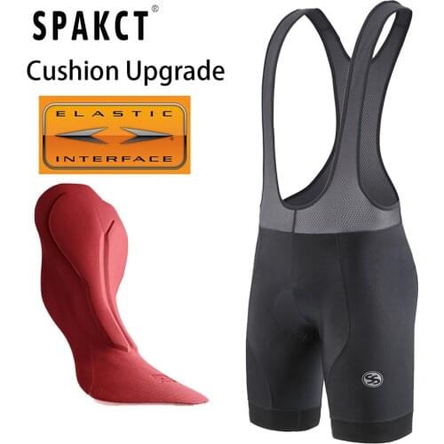 SPAKCT Bib Shorts Men Gel CyclingShorts MTB Bretelle Ciclismo Cushion Upgrade Shockproof Elastic Culotte Ropa Ciclismo