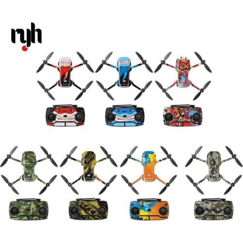 Drone Decals Waterproof Skin Protective PVC Stickers Drone Body Arm Remote Control Protector for DJI Mavic Mini Accessories
