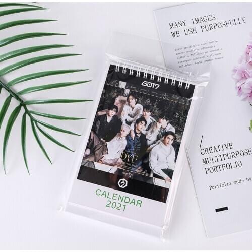 2021 year table Calendar TWICE TREASURE GOT7 SEVENTEEN Photo Frame Kpop TWICE TREASURE GOT7 SEVENTEEN k-pop table Calendar