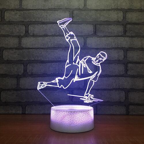 Hip Hop Nightlight Bedroom Led Night Light Christmas decorative lights Christmas Gift Childrens Toys Powerbank Kids Lamp