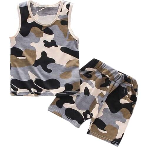 New Summer Baby Boys Girls Clothes Children Sports Vest Shorts 2Pcs/Sets Toddler Casual Cotton Costume Outfits Kids Tracksuits