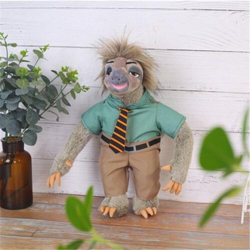 Original Disney Series Zootopia Movie Cartoon Nick Wilde Judy Sloth Plush Toy Soft Stuffing Doll Kids Gift 50cm