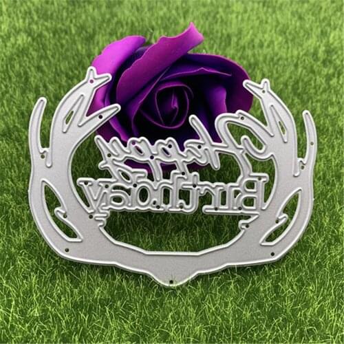 Happy Birthday Letters Metal Cutting Dies Used to cut Scrapbooking to make handmade works Stencils Photo Album Card Embossing