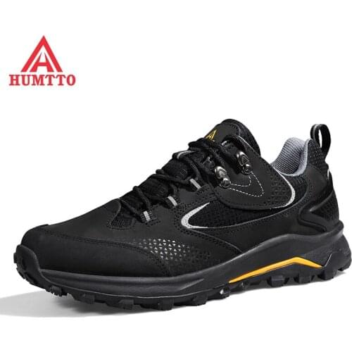 HUMTTO Professional Hiking Shoes for Men Winter Outdoor Waterproof Man Sport Boots Climbing Mens Shoes Leather Trekking Sneakers