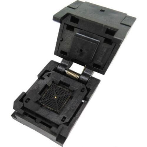 QFN88 MLF88 Burn in Socket IC Test Socket Pitch 0.4mm Size 10*10 Flash Adapter Clamshell Programming Socket