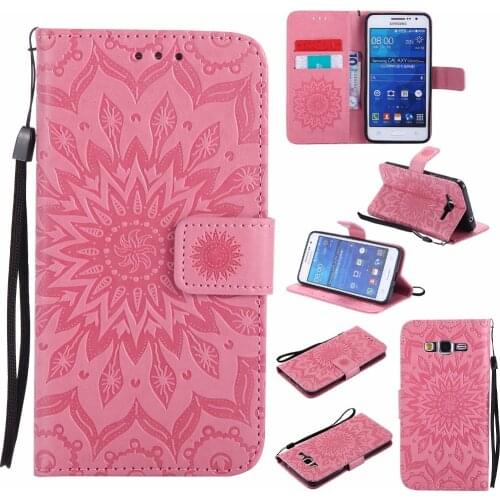 Luxury Flower Embossed Case sFor fundas Samsung Galaxy Grand Prime Case Cover G530 G530H for Grand Prime Duos SM-G530H Case