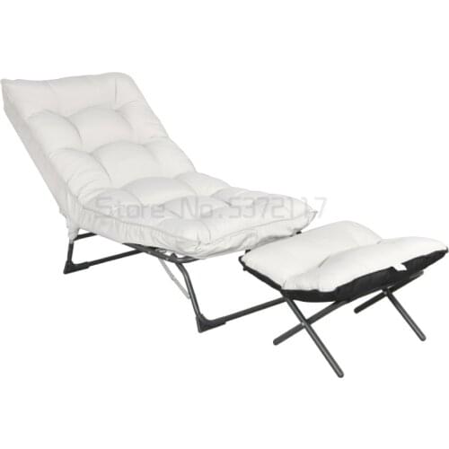 Folding recliner lazy sofa household multifunctional lunch break chair portable balcony folding chair armchair