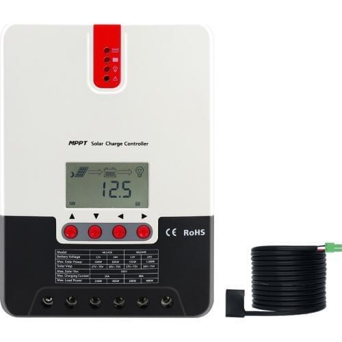SRNE ML2420 20A 12V24V Auto MPPT Solar Charge Controller for batteries solar PV regulator Charger with BT-1 RM-5 LCD