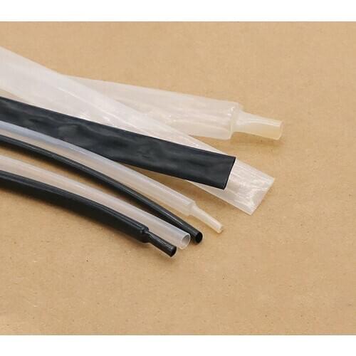 Black/Clear PVDF Heat Shrinkable Tube Φ0.8mm-25.4mm Corrosion Resistant 175℃ High Temperature Resistance 2:1 Shrink