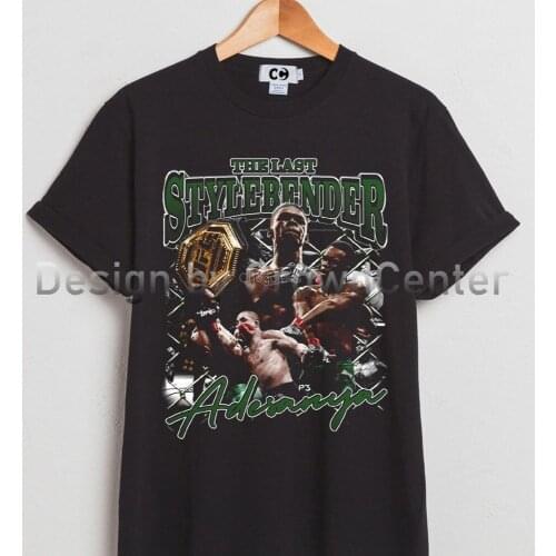 ISRAEL ADESANYA The Last Stylebender 90s Bootleg T Shirt New Black Size T Shirt AF46