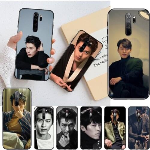 YJZFDYRM Kpop Star hyun bin black Phone Case Hull for Redmi Note 9 8 8T 8A 7 6 6A Go Pro Max Redmi 9 K20