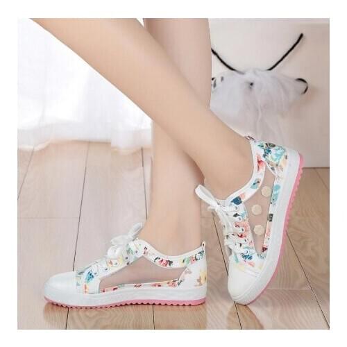 Women casual shoes 2020 new arrivals printed women canvas shoes womanbreathable shoes sneakers women