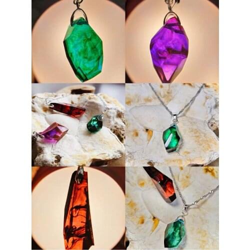 1pcs Crystal Stone Gem Silicone Molds Earrings Necklace Pendant Epoxy Resin Mould For Diy Jewelry Making Findings Tools Supplies