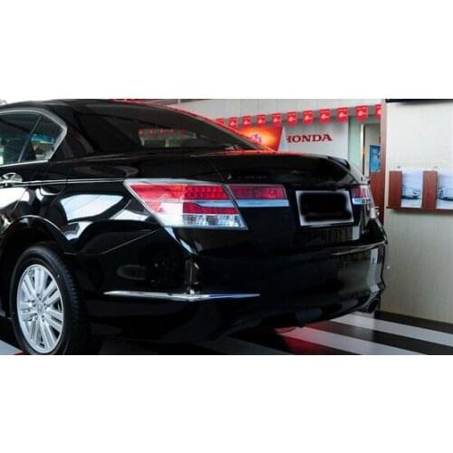 2pcs abs for Honda Accord 2008-2012 rear bumper Decorative strip corner Bright sticker