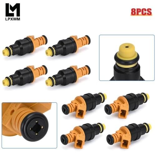 8 PCS Flow Fuel Injector 0280150943 For Ford 4.6L 5.0L 5.4L 5.8L Mustang Lincoln Mercury 0280150718 EV1