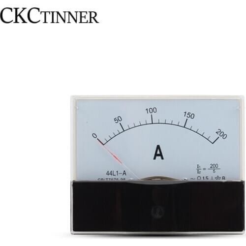 Ammeter Power meter 44L1 AC Mechanical Pointer Generator Ampere Ammeter Voltage Accuracy Ammeter 5A/10A/20A/30A/50A