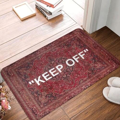 KEEP OFF Antique Orian Doormat Carpet Mat Rug Polyester Anti-slip Floor Decor Bath Bathroom Kitchen Living Room 40x60