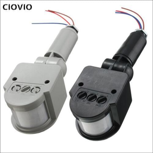 Motion Sensor 220V Motion Detector Automatic Infrared PIR Sensor 220V 180 Degree Rotating Outdoor Timer Light Switch