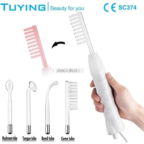 Holding a high frequency ozone therapeutic apparatus red light portable 4 in 1 body massager