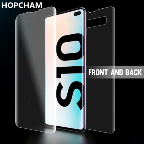 Full Cover Hydrogel Film For Samsung Note 9 10 Plus S10 5G Note 10 Plus S9 S8+ Note 8 Screen Protector Front Back Film Not Glass