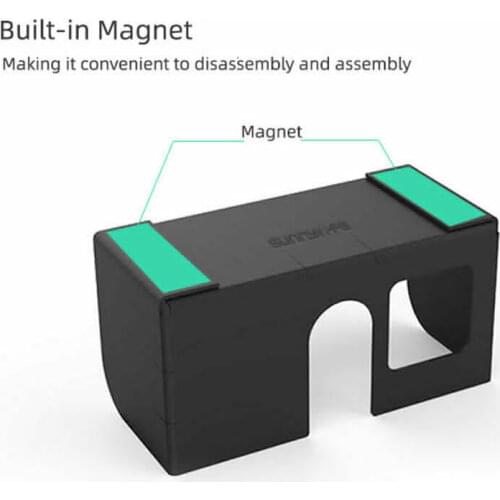 Leather Mobile Phone Sunshade Magnetic Foldable Sun Hood for DJI OM 4 Gimbal