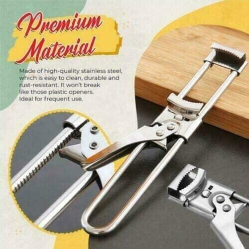 Master Opener Adjustable Jar Bottle Opener Multifunctional Side Cut Manual Jar Bottle Opener